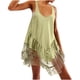 thumbnail image 3 of Camisón corto para mujer, moda, temperamento, liso, vestido, pijama, tirantes, camisón, 3 of 6