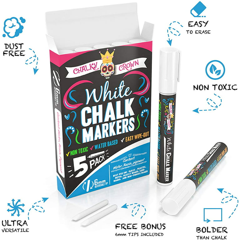 White Liquid Chalk Dry Erase Marker - Mark Tongue Drum Tunings - White