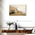 thumbnail image 3 of Elephant Stock Shell On The Beach Wall Art - Horizontal Canvas Wall Art - Living Room Wall Decor - Nautical Canvas - Beige And Gray Decor - 30" x 20", 3 of 8