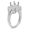 thumbnail image 2 of Dazzlingrock Collection 0.30 Carat (ctw) 18K Round White Diamond Bridal Semi Mount Engagement Ring 1/3 CT, White Gold, Size 9, 2 of 4