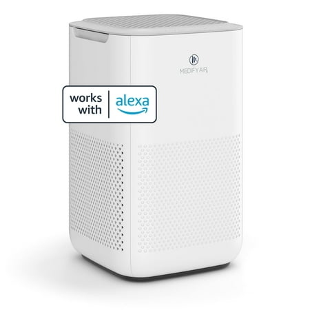 

Medify MA-15 SMART Air Purifier with H13 HEPA filter | 330 sq ft Coverage | for Allergens Wildfire Smoke Dust Odors Pollen Pet Dander | Works with Alexa & Certified for Humans | White 1 Pack