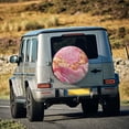 thumbnail image 5 of KLL Abstract Pink Gold Splash Pattern 14-17 inch Spare Tire Cover Universal Wheel Protector for Truck SUV Trailer Camping Rv Tire Covers-16 inch, 5 of 6