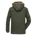 thumbnail image 3 of Vedolay Men Jackets for Winter Fashion Casual Autumn and Winter Thick Hooded Jacket Clothes Green,4XL, 3 of 4
