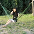 thumbnail image 3 of Yooshoverk Hammock, Green, Nylon Mesh, Thickened Camping, Swing Bed, Outdoor Garden Hiking, 3 of 6