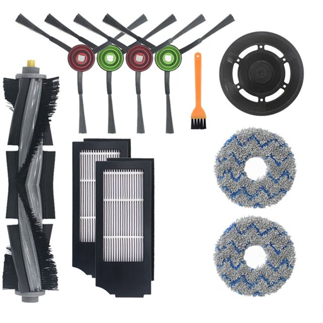 Para piezas de barredora T10 TURBO Accesorio de filtro de limpieza de cepillo lateral de cepillo principal
