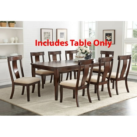 Rowena Cherry Wood Contemporary Rectangular Formal Dinette Dining Room Table With 18 Leaf Extension Rowena Cherry Wood Contemporary Rectangular Formal Dinette Dining Room Table With 18 Leaf Extension