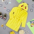 thumbnail image 4 of Bata Pokémon 3D con capucha de Pikachu, forro polar suave para niños, 4 of 7