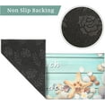 thumbnail image 4 of Coastal Kitchen Rugs - Kitchen Mat Set of 2, Blue Kitchen Rugs and Mats, Kitchen Sink Floor Mat, Non Slip Kitchen Rug Set, Ocean Beach Kitchen Decor Accessories, Kitchen Beach Mat 17x24 and 17x48 Inch, 4 of 5