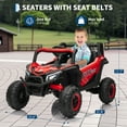 thumbnail image 3 of CazToi 12V Kids Truck with 4WD/2WD Switch Remote Control Spring Suspension & Bluetooth Music for Ages 3-8, 3 of 7