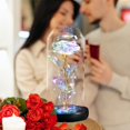 thumbnail image 5 of La Bella y la Bestia LED Rosa eterna en un regalo de cumpleaños de San Valentín de cristal, 5 of 5