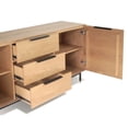 thumbnail image 4 of Origins by Alpine Modern Akira Sideboard, Light Oak, 4 of 7