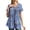 Multi blue, variant on Mengpipi Blouses for Women Casual Crew Neck Short Sleeve Tunic Tops, Multi 02-L(US 12-14)
