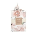 thumbnail image 4 of Crane Baby Parker Fitted Crib/Toddler Bed Sheets - Pink Floral 100% Cotton Sateen Crib/Toddler Bed Sheet, 4 of 5