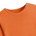 thumbnail image 7 of UTSJKR Women's Midi Bodycon Dress Slim Fit Ribbed Knited Hip Wrap Sweater Dress Long Sleeve Sundress 2024 Fashion Classic Solid Crew Neck Dress Orange Free Size, 7 of 7