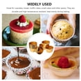 thumbnail image 3 of BRIGHTFUFU 50Pcs Baking Cups Golden Round Paper Heat-resistant For Theme Celebrations, 3 of 8