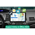 thumbnail image 2 of 10.1 Inch IPS Touchscreen Android 12 Car Stereo for Honda Civic 2006-2011 with Wireless CarPlay & Android Auto 2+64GB Car Radio, Support GPS, WiFi, Bluetooth, FM Radio, Backup Camera, SWC, Dual USB, 2 of 24