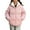 Pink, variant on Quilted Jacket, Yigetop Cotton Padded Clothing with Thick Fleece Windproof and Warm Solid Color Trendy Bread Jacket for Women Puffer Jacket Beige L