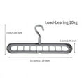 thumbnail image 4 of NOGIS Hanger 1 Pack Multilayer Anti-Slip Clothes Rack Space Saving Clothes Hangers 5 in 1 Multifunctional Adult Clothes Rack for Household Space Saver Khaki, 4 of 8