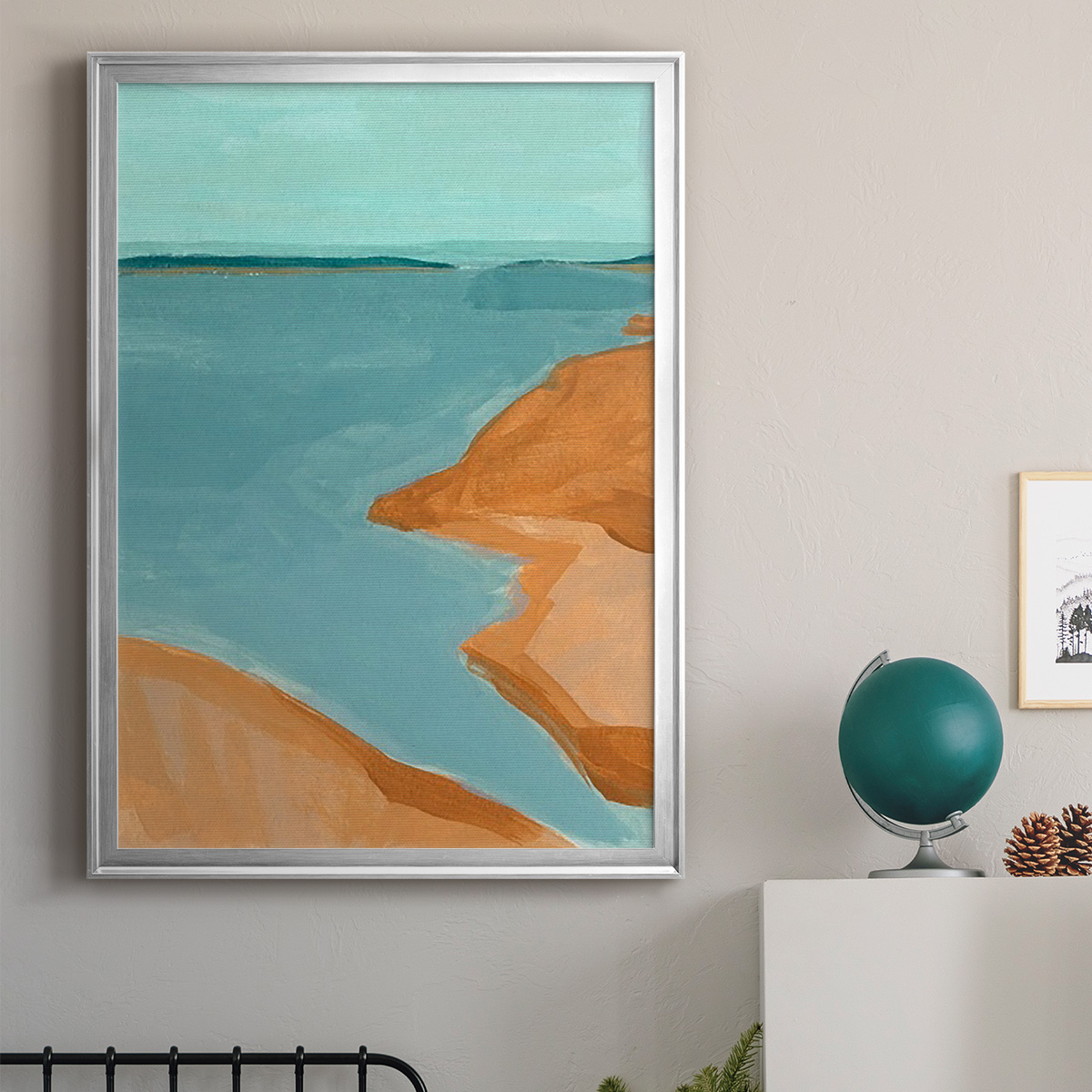 Out on the Sandbar I Premium Framed Print, in Gold, Black, or Silver - Ready to Hang