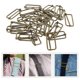 thumbnail image 3 of 100PCS Slide Belt Connection Roller Buckles Bag Strap Adjustable Metal Pin Buckles for Backpack Suitcase Clothes(Bronze), 3 of 4
