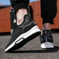 thumbnail image 6 of Men's Elevator Sneakers 2.36 Inch Invisible Height Increasing Lace up Fashion Sneakers, 6 of 13