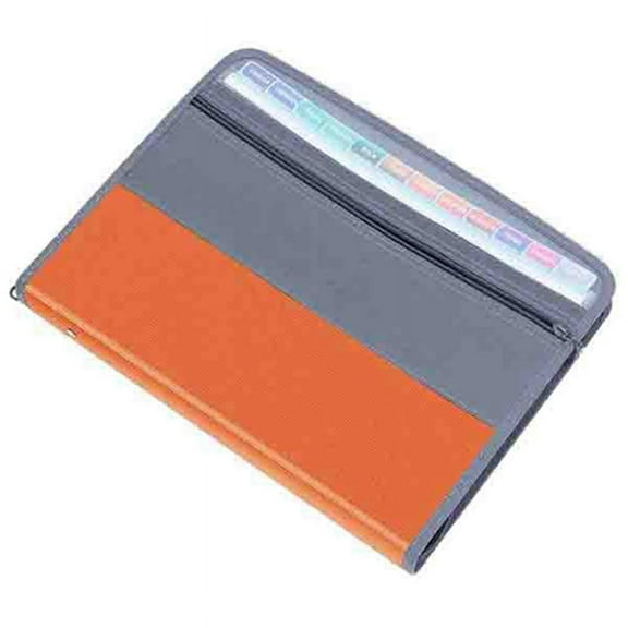 13 Compartments File Folder Organizer, Box Organizer with Zipper, Fit A4 Paper, Banknote, Document Receipt D