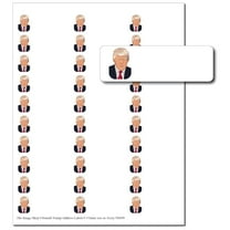 Donald Trump Address Labels - 1" x 2-5/8" - 30 per Sheet - Total of 150 Labels (oal994)