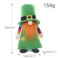 thumbnail image 3 of Clearance!St.Patrick's Day Plush Gnomes,Handmade Tomte Swedish Gnome for Home Table Ornament Gnomes Collectible Figurine, 3 of 4