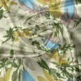 thumbnail image 5 of Ambesonne Floral Valance Pack of 2, Flowers on Cream Background, 54"X18", Cream Multicolor, 5 of 5