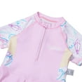 thumbnail image 4 of ZXLBBD Girls Princess Style One Piece Skirted Swimsuit Blush Pink UV Protection Short Sleeve Bathing Suit Sun Protection for Big Kids Beach Pool Swimwear Size 4 Y-5 Y, 4 of 6