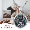 thumbnail image 4 of Coachuhhar Anubis Locket Necklace That Holds Pictures 925 Sterling Silver Egypt Anubis Photo Pendant Necklace Egyptian Jewelry Memorial Gifts for Women Men Birthday, 4 of 7
