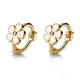 thumbnail image 5 of Pendientes con hebilla de oreja de flor blanca con pegamento de gota para mujer, pendientes con pasador de plata de ley s925, joyería de temperamento para la oreja, nicho de alto sentido, 5 of 6