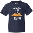thumbnail image 3 of Inktastic Doodle Life is Ruff Golden Doodle Youth T-Shirt, 3 of 5