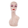 thumbnail image 2 of Support de Mannequin Chauve pour Femme 19 Pouces Professionnel Doux avec Épaule Rose, 2 of 7