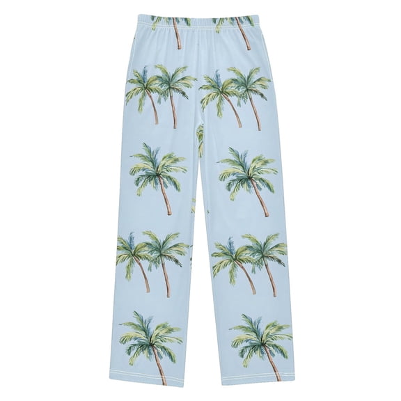 joogoo Palm Trees Summer Kids Pajama Pants Pj Bottoms Boy Girls Sleepwear Lounge L