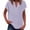 Purple-shirts, variant on Inverlee Cotton Linen Short Sleeve Tshirts for Women Summer Casual Notch V Neck Basic Tees Trendy Relax Fit Solid Color Tunic Tops