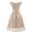 Beige Womens Summer Dress, variant on USSUMA Summer Dresses for Women 2022 Beach,Women's Elegant Lace Floral Wedding Guest Off The Shoulder Mini Dress Sleeveless V Neck Flowy Swing Short Dresses