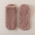 thumbnail image 3 of 2026 Fuzzy Socks with Grips Non Slip Slipper Socks for Men Soft Cozy Plush Fluffy Socks Winter Warm (Brown), 3 of 7