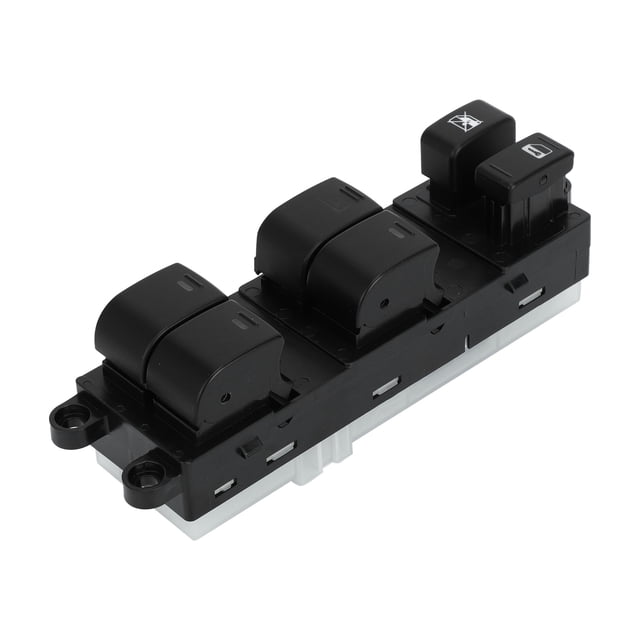 Interruptor de ventana eléctrica para automóvil Unique Bargains No.25401EA003 Interruptor de control de ventana del lado del conductor delantero izquierdo para Nissan Frontier Xterra 2005-2012 Negro