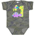 thumbnail image 3 of Inktastic Happy Dinosaur First Birthday-purple Boys or Girls Baby Bodysuit, 3 of 5