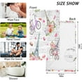 thumbnail image 3 of Dreamtimes Love in Paris Hand Towels, 2 PCS, Highly Absorbent Soft Cotton Face Towels Bathroom Decorative Towel for Beach Gym Spa Shower, 16x28In, 3 of 7