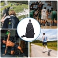 thumbnail image 5 of Mochila recargable por USB para viajes de negocios, bolso de hombro a prueba de salpicaduras, mochila pequeña, color negro, 5 of 5