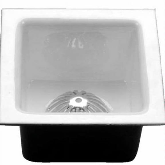 Proflo Pfads 12" X 12" Aluminum Dome Strainer For Floor Sink - White