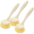 thumbnail image 1 of Set Of 3 Dish Brush With Long Handle, Round Head, Cleaning Brush For Kitchen, 1 of 4