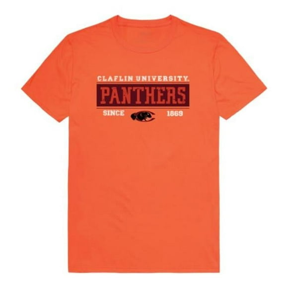 Claflin University Panthers College Established T-Shirt, Orange - Large