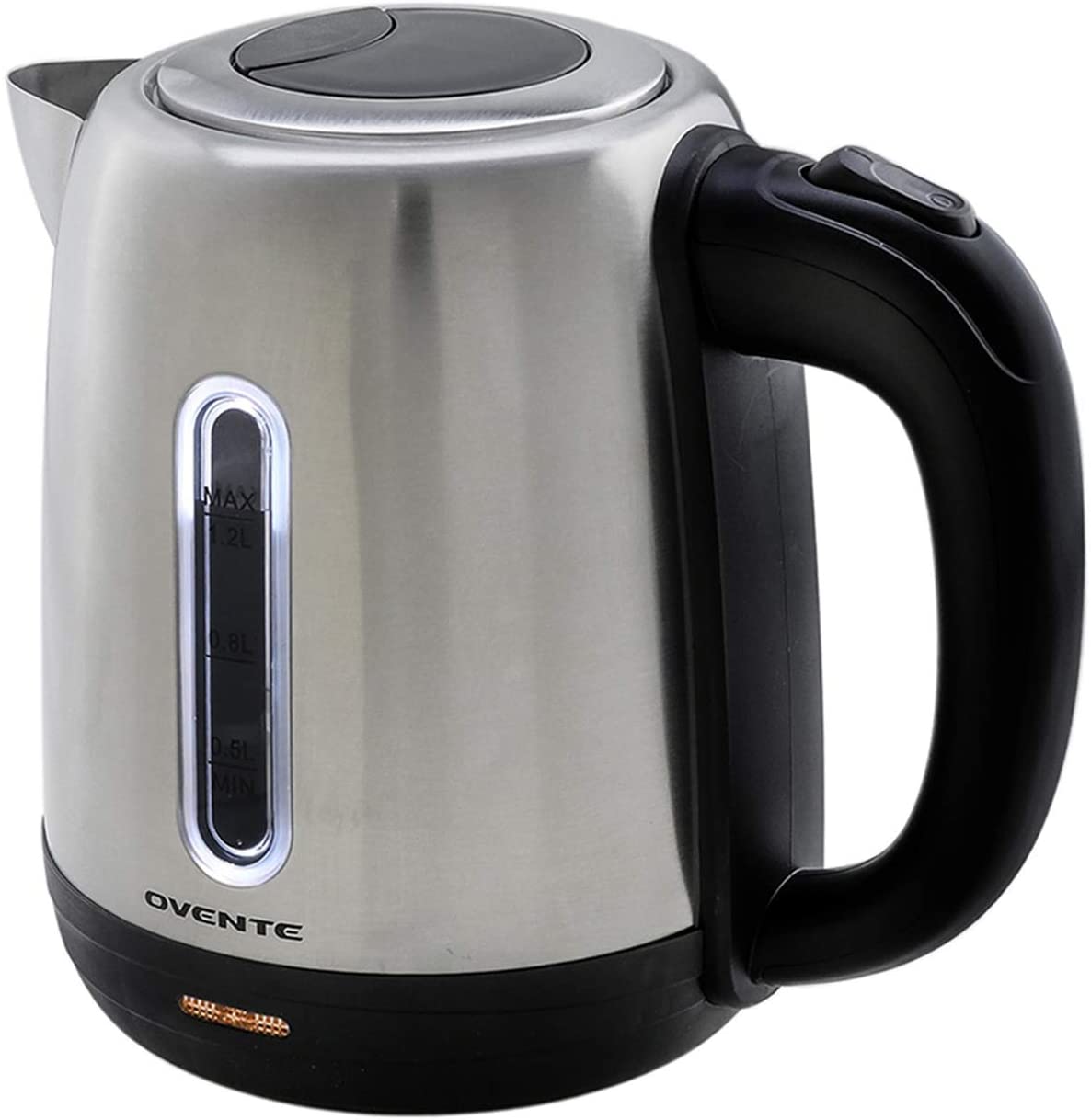 Ovente Electric Hot Water Stainless Steel Kettle 1.7 Liter with Easy