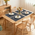 thumbnail image 3 of VCVCOO Placemats Set of 6 - Easy Clean Woven Vinyl Placemats for Dining Table, Indoor/Outdoor Place Mats, Washable PVC Table Mats, 3 of 12