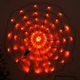 thumbnail image 4 of Built-in Bright 96 LEDs 8 Flashing Modes Energy-saving LED Light Spiderweb Halloween Decorative Light with Remote Control Set Par, 4 of 10