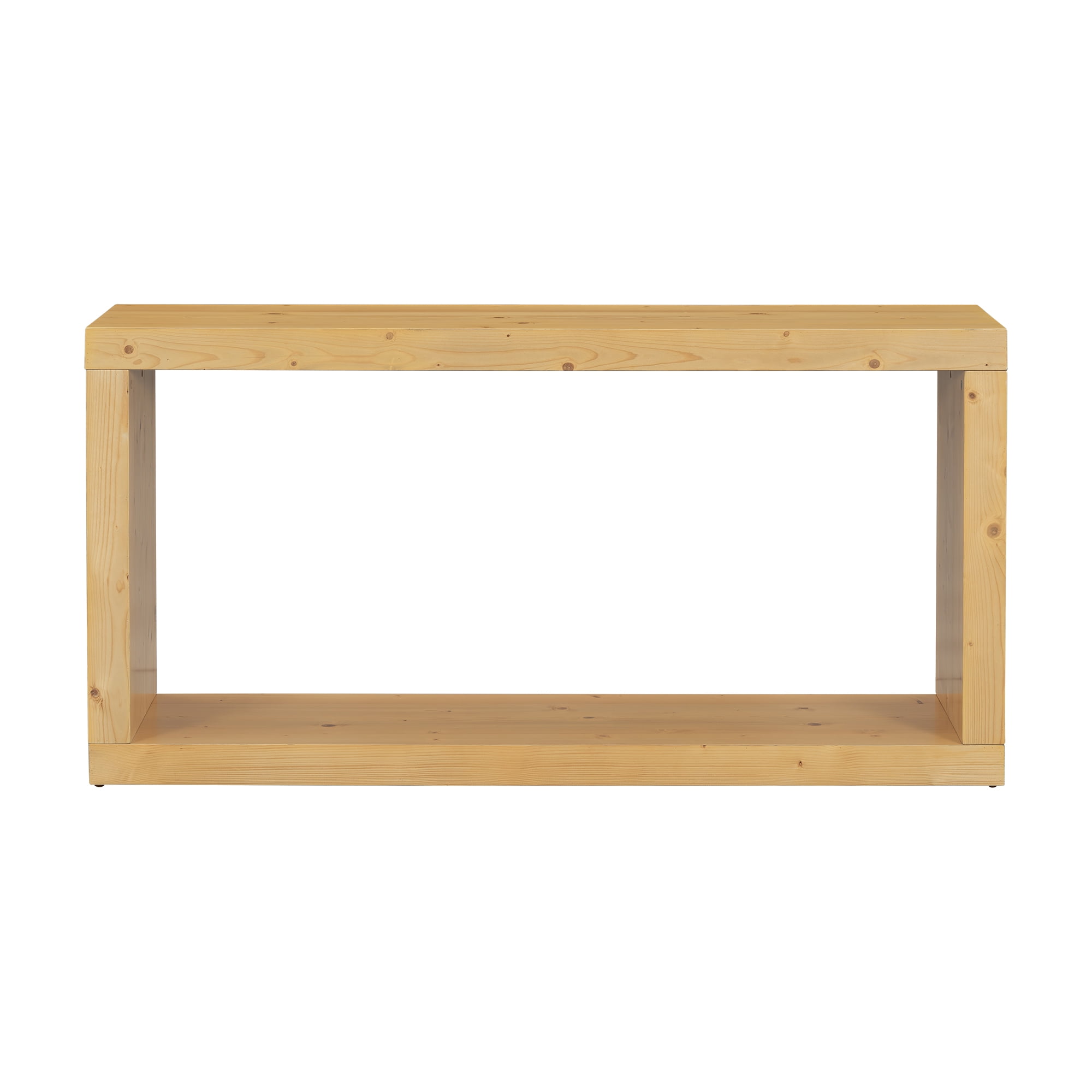 Harper & Bright Designs Minimalist Wood Console Table with Stroage , Modern Narrow Entryway Table with Open Shelf for Hallway and Entryway , Natural