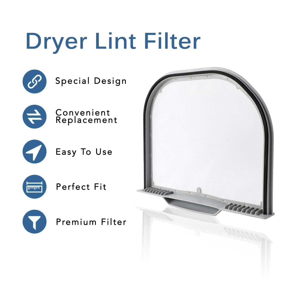 MaximalPower Dryer Lint Screen fits LG Kenmore 5231EL1001C Replacement Filter #1668214 AP5248138 AH3527575 EA3527575 PS3527575 (2 Pack)